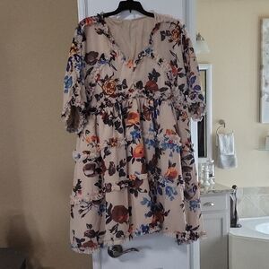 Floral Ruffle Dress